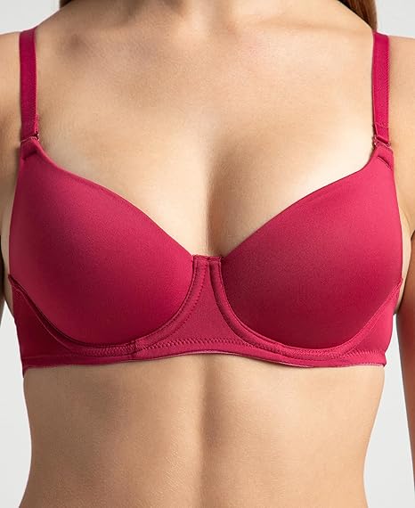 Jockey 1832 Women’s Wired Padded Microfiber Bra – Medium Coverage Multiway Backless Design